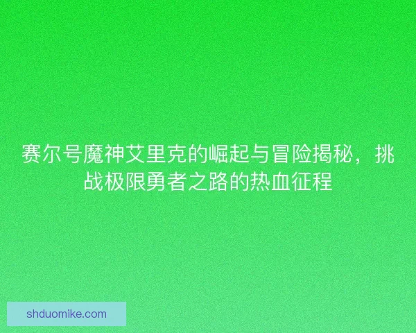 赛尔号魔神艾里克的崛起与冒险揭秘，挑战极限勇者之路的热血征程